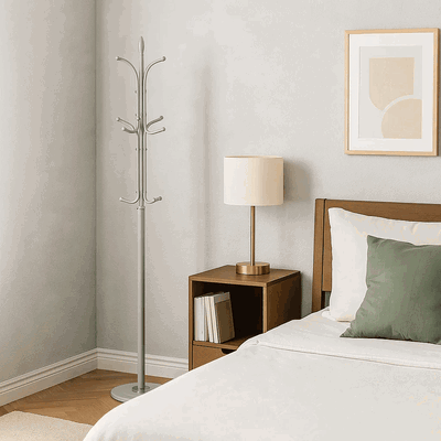 علاقة ملابس مودرن معدن، 173×46 سم - فضي product image 3