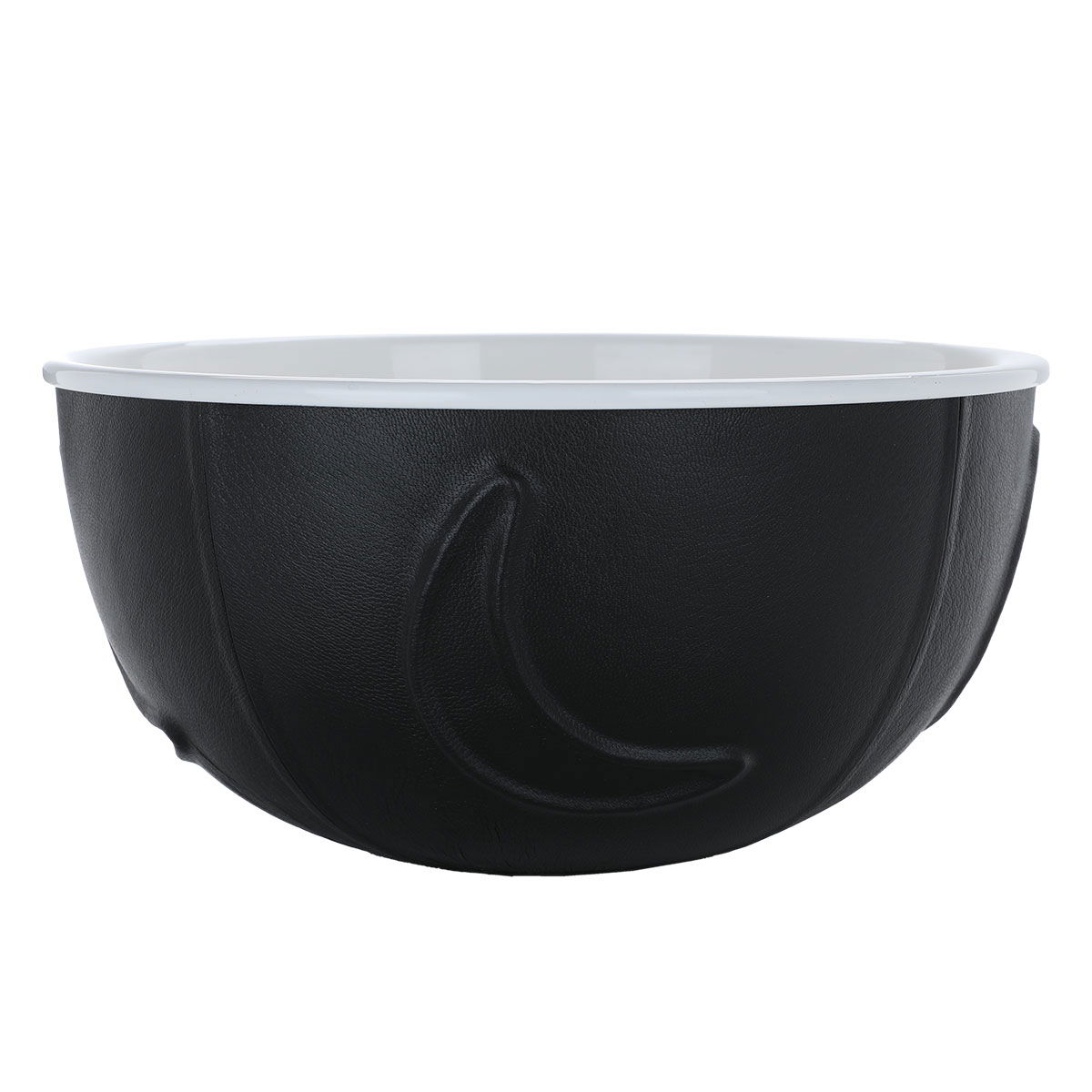 Al Saif Gallery porcelain bowl, 9 x 17 x 17 cm, double round - black product image