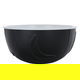 Al Saif Gallery porcelain bowl, 9 x 17 x 17 cm, double round - black product image 1