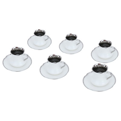 طقم فناجين قهوة سيراميك السيف غاليري، 12 قطعة - أبيض product image 2
