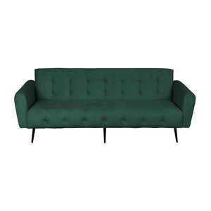 كنبة سرير مونتيلا خشب سويدي باك كومفورت، 190x70x90 سم، قماش مخمل - أخضر داكن product image 2