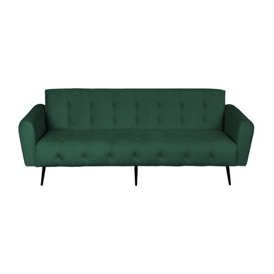 كنبة سرير مونتيلا خشب سويدي باك كومفورت، 190x70x90 سم، قماش مخمل - أخضر داكن product image 2