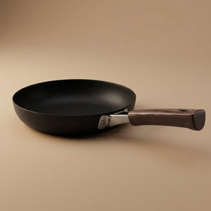 Al Saif Gallery Japanese stainless steel frying pan, 20 cm, brown handle - black product image