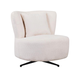 كرسي مودرن معدن، 85×80×75 سم، قماش بوكليه - بيج product image 2