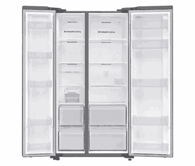 ثلاجة نوفروست سامسونج، 647 لتر، انفرتر، فريزر علوي، RS62R5001M9H(SH) - فضي product image 4