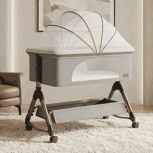 سرير اطفال حديد، 80×50 سم - رمادي product image