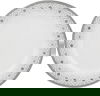 طقم سفرة بورسلان السيف غاليري، 24 قطعة، شكل دائري بحافة رمادي - ابيض رمادي product image 4