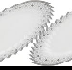 طقم سفرة بورسلان السيف غاليري، 24 قطعة، شكل دائري بحافة رمادي - ابيض رمادي product image 4