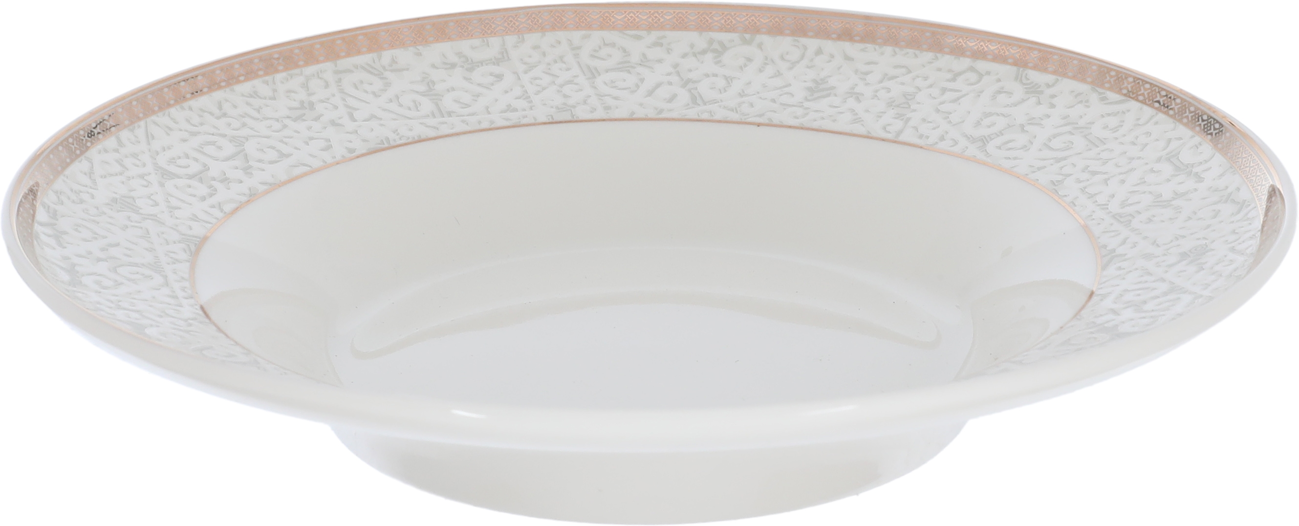 Victoria Al Saif Gallery porcelain dining set, 65 pieces, golden-white pattern product image 8