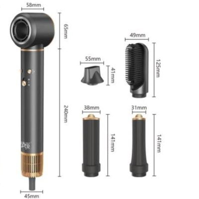 مجفف شعر ويننج ستار، 1300 واط، 2 اعداد حرارة، ST-5834 - اسود product image 4