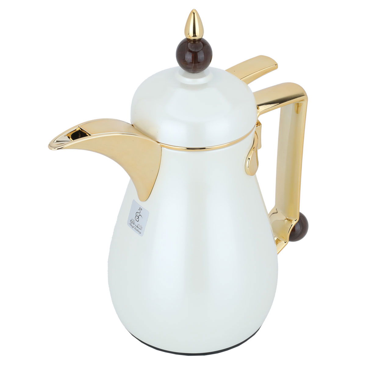 Al Saif Gallery Crystal Thermos, 0.35 liters, thermal glass inner container, steel outer shell - pearl product image 2