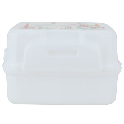 حافظة طعام بلاستيك تيتيز، 14×14×10 سم، 0.8 لتر، مربع - أبيض product image 2