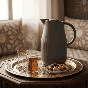 ترمس ايفا تايمليس، 1 لتر، الخامة الداخلية زجاج - رمادي غامق product image 2