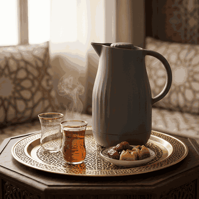 ترمس ايفا تايمليس، 1 لتر، الخامة الداخلية زجاج - رمادي غامق product image 2