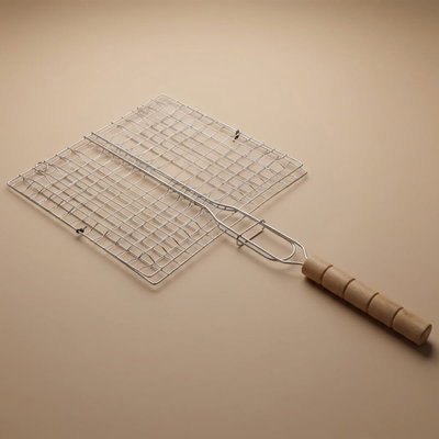 Al Saif Gallery steel grill grate, 22.5 x 22.5 cm, square - silver product image 1