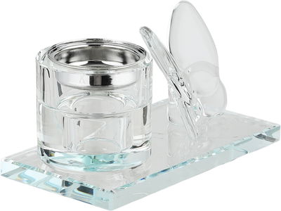 مبخرة زجاج السيف غاليري، قاعدة مزينة فراشة، 13x7x6 سم - شفاف product image 3
