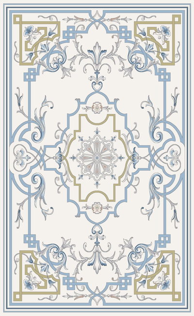 سجادة فرانسيا بوليستر القفاري، 5×4 متر - أبيض product image 1