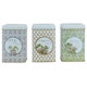 طقم علب استيل السيف غاليري، 160×105×150 مم، 3 قطع، مربعة - بني رمادي أخضر product image 2