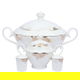 طقم سفرة بورسلان السيف غاليري، 166 قطعة - أبيض product image 2