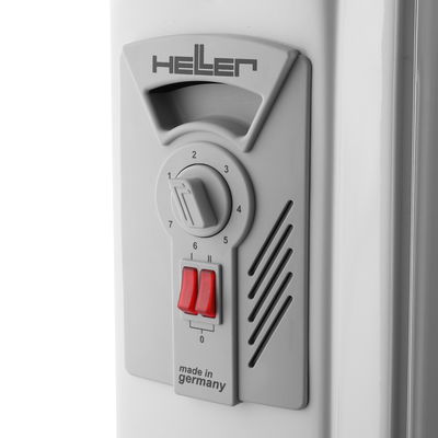 دفاية زيت هيلر، 15 ريشة، 2275-2500 واط، 4 مستويات حرارة، T01-G12Y - رمادي فاتح product image 3