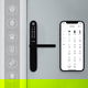 Hume Electronic Door Lock, 24x7 cm, Bluetooth - Black product image 4