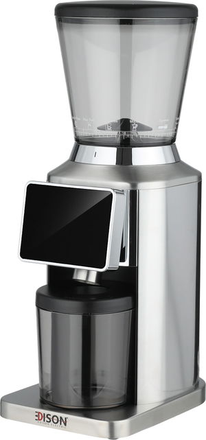 Edison CG180C Digital Coffee Grinder, 180W, 300g, Single Speed, Touch Control, Silver/Black product image 2