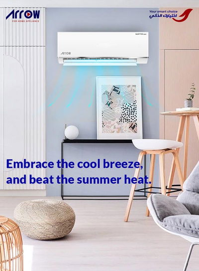 مكيف سبليت ارو، 24000 وحدة تبريد، بارد فقط، تحكم ذكي، فلتر مضاد للبكتريا، RO-24SHC-S - ابيض product image 3