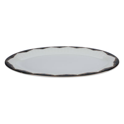 طقم سفرة بورسلان السيف غاليري، 65 قطعة، منقوش أسود - أبيض product image 14