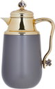 Al Saif Gallery Fatima thermos set, 1/0.7 liter, two pieces, thermal glass inner shell, steel outer shell - Cappuccino product image 7