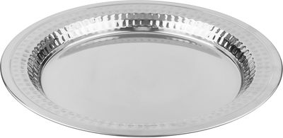 تبسي استيل الصحاح، 35 سم، منقوش - فضي product image 1