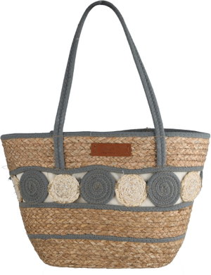Al Saif Gallery Wicker Thermos Bag, 45x30 cm - Dark Gray Beige product image 2