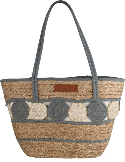 Al Saif Gallery Wicker Thermos Bag, 45x30 cm - Dark Gray Beige product image 2