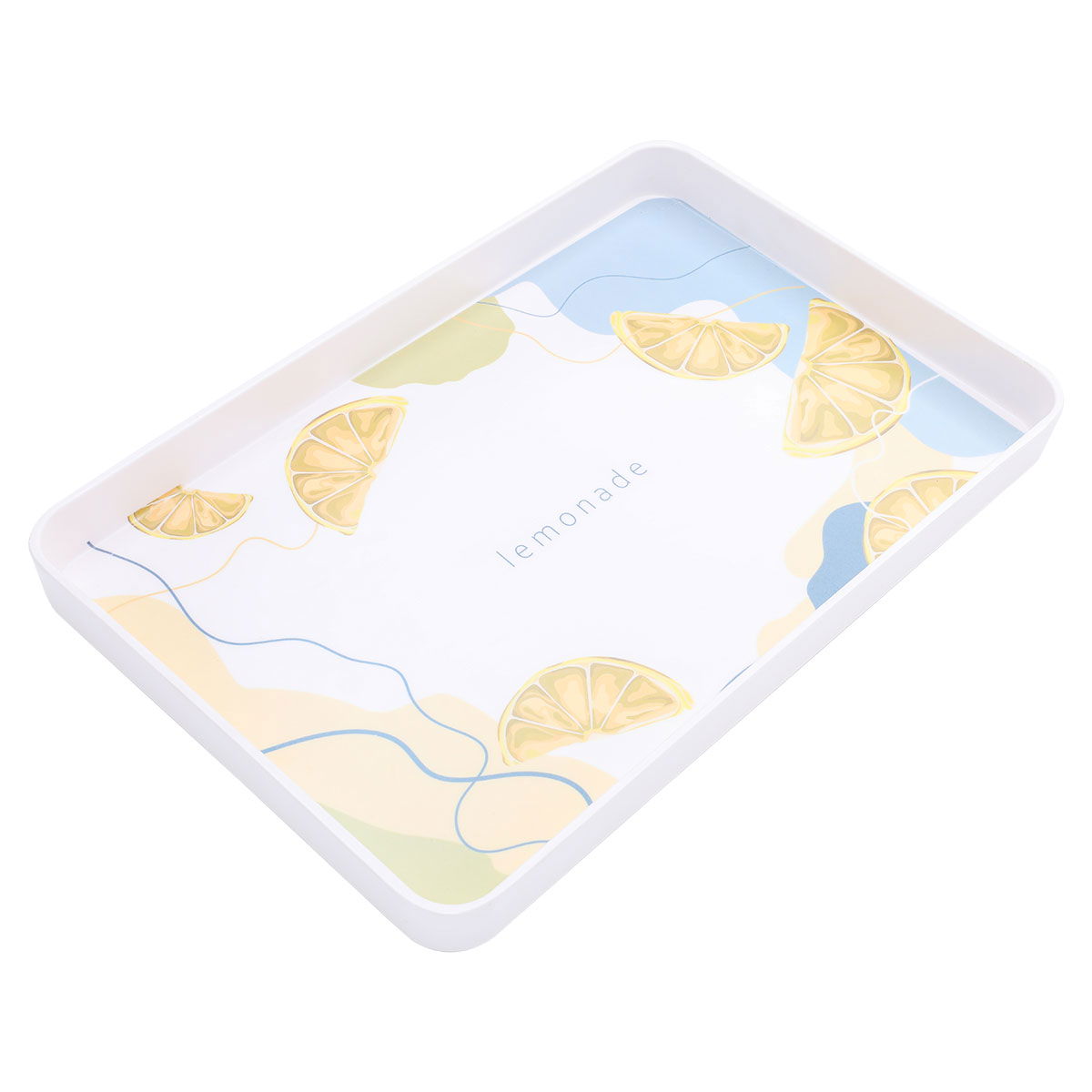 Al Saif Gallery plastic serving tray, 35 x 23 x 3 cm, rectangle - white product image