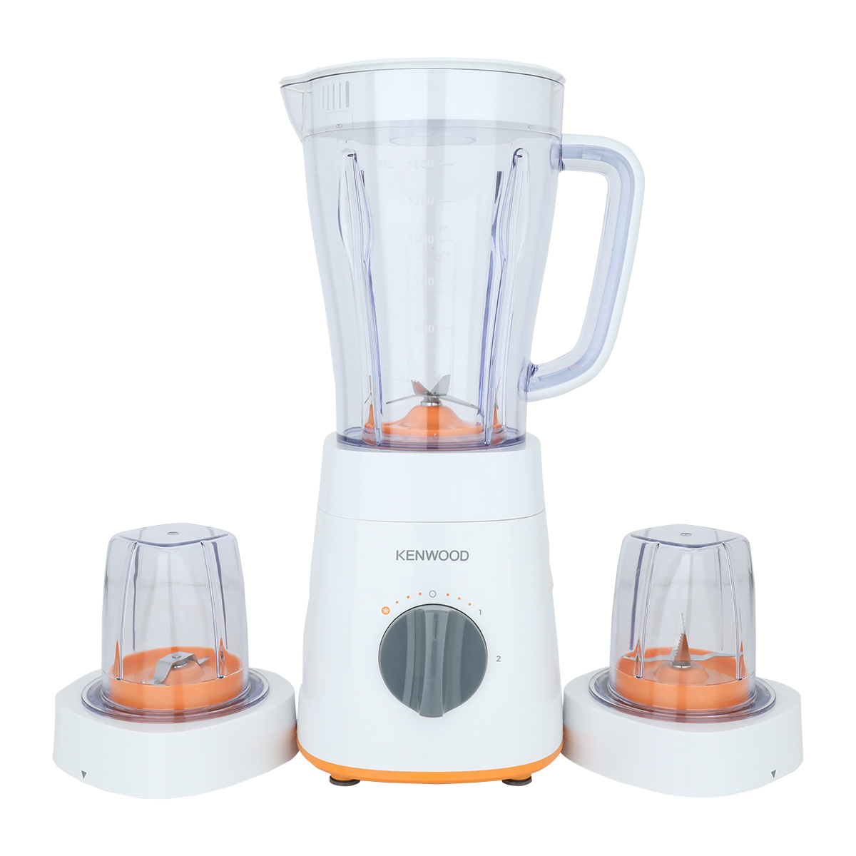 خلاط كهربائي كينود، 500 واط، 2 لتر، مع مطحتين - ابيض product image