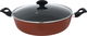 TVS Teflon pot with glass lid, 32 cm, - brown product image 1