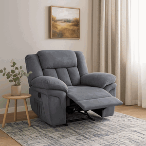 Fabric Rocking Reclining Chairs, 95×80×77 Cm - Grey product image 2