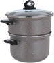 قدر طبخ جرانيت السيف غاليري، 28 سم، غطاء زجاج - رمادي product image 5