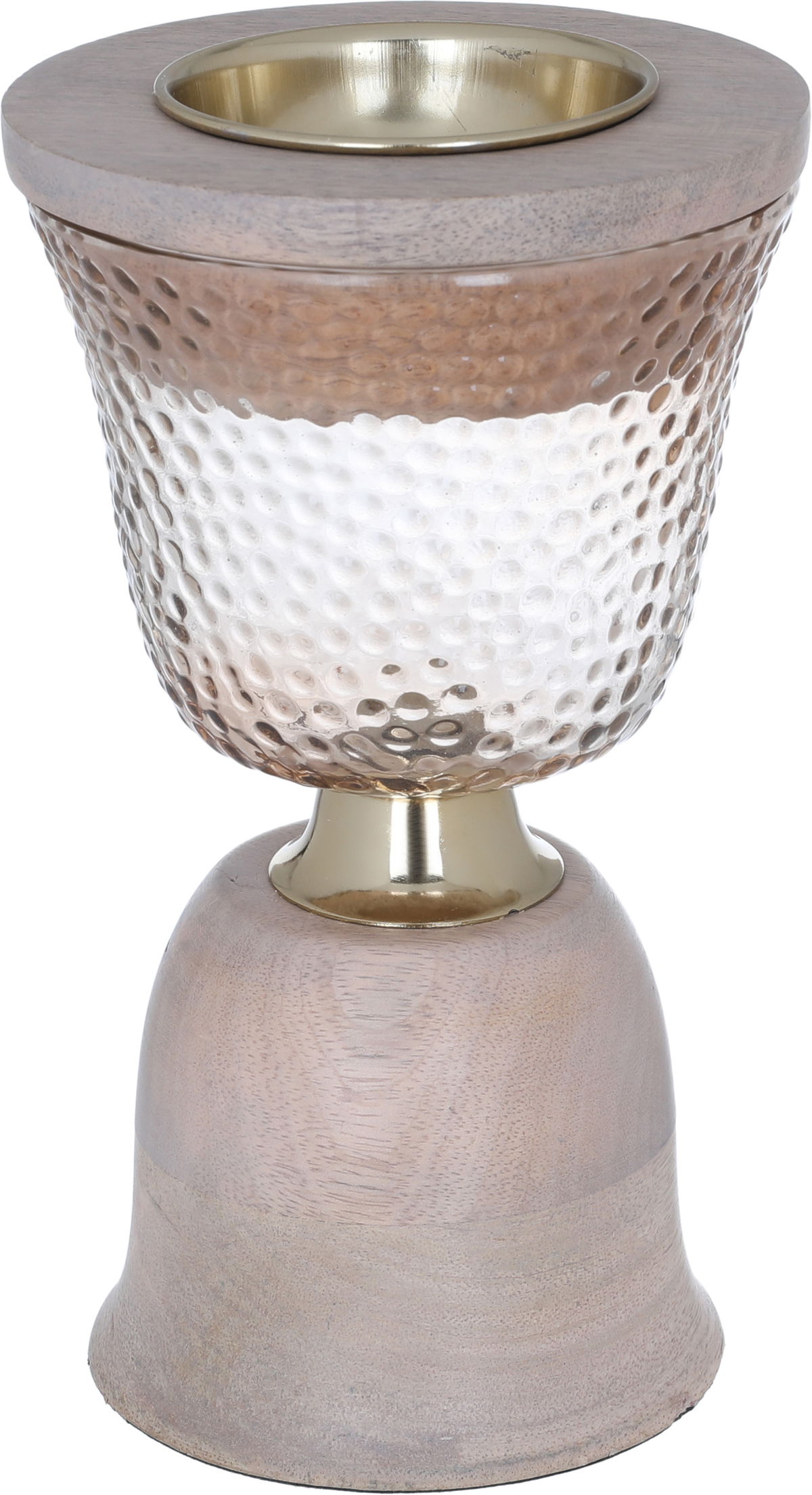 طقم مبخرة زجاج و علبة بخور السيف غاليري، 3 قطع - شفاف بني product image 3