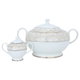 طقم سفرة بورسلان منقوش ذهبي السيف غاليري، 81 قطعة - أبيض product image 6