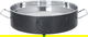 Al Saif Gallery Steel Food Warmer, 44 x 36 x 14 cm, Round, Double Bowl, Crescent Pattern, Medium - Black product image 3