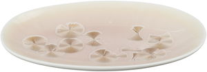 Al Saif Gallery Porcelain Plate, 22x12.5x2.5 cm, Oval - White Pink product image