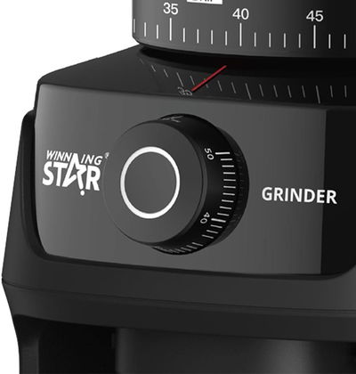 مطحنة قهوة ويننج ستار، 250 جم، 200 واط، متعددة المستويات، مؤقت، ST-9822 - اسود product image 3