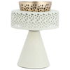 Al Saif Gallery steel incense burner, 12 x 12 x 19 cm - light beige product image 2