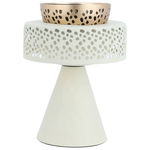 Al Saif Gallery steel incense burner, 12 x 12 x 19 cm - light beige product image 2