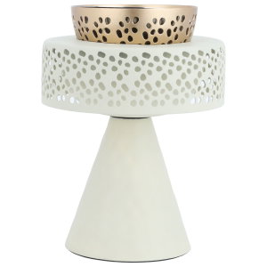 Al Saif Gallery steel incense burner, 12 x 12 x 19 cm - light beige product image 2