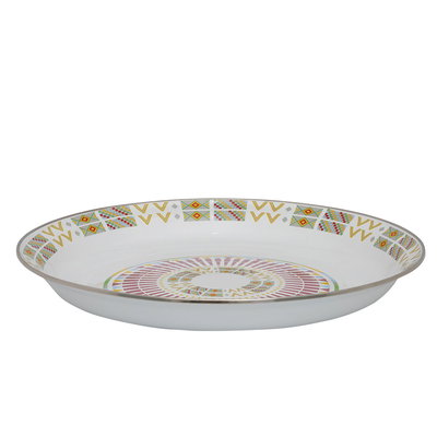 صحن غضار استيل السيف غاليري، 40 سم، منقوش - أبيض product image 2