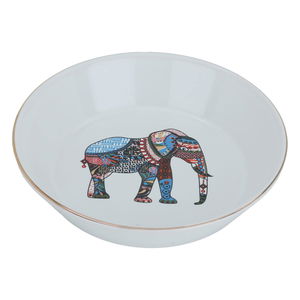 صحن تقديم بورسلان السيف غاليري، 20 سم، نقش فيل -أبيض product image 2