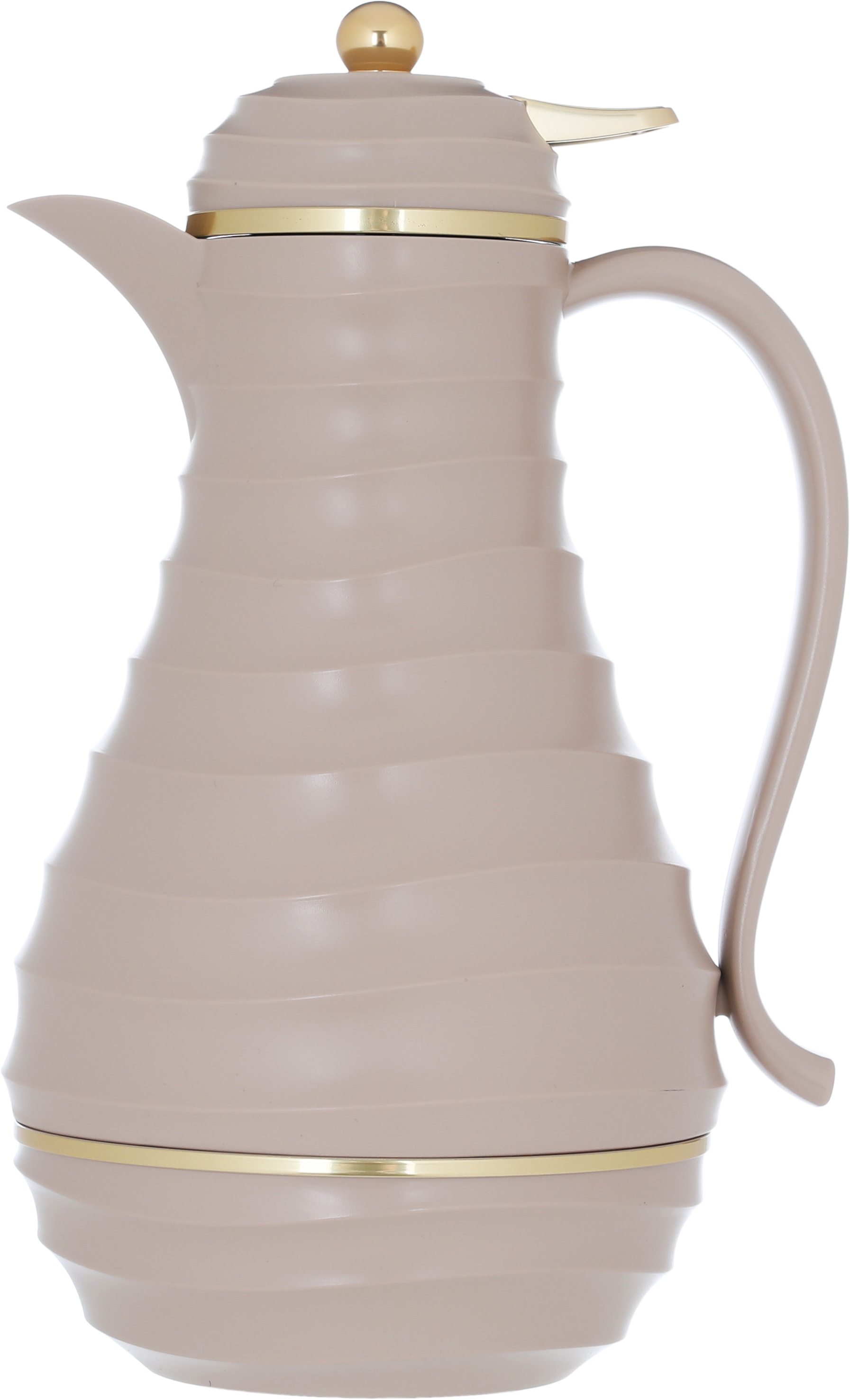 Al Saif Gallery Blanca thermos set, 1/0.75 liter, 2 pieces, thermal glass inner container, plastic outer shell - light brown product image 7