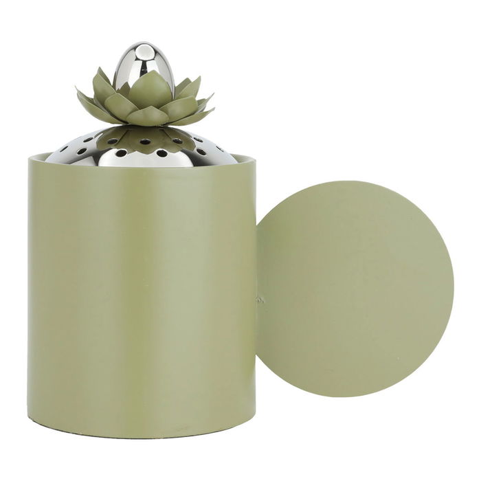 مبخرة استيل السيف غاليري، 14×9×17 سم، دائري، هندي - أخضر product image 1