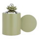 SteelAl Saif Gallery incense burner, 14 x 9 x 17 cm, round, Indian - green product image 1